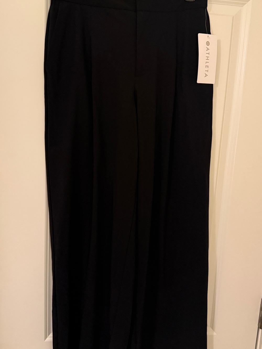 Athleta Pinnacle Black Wide-Leg Pull-On Pants